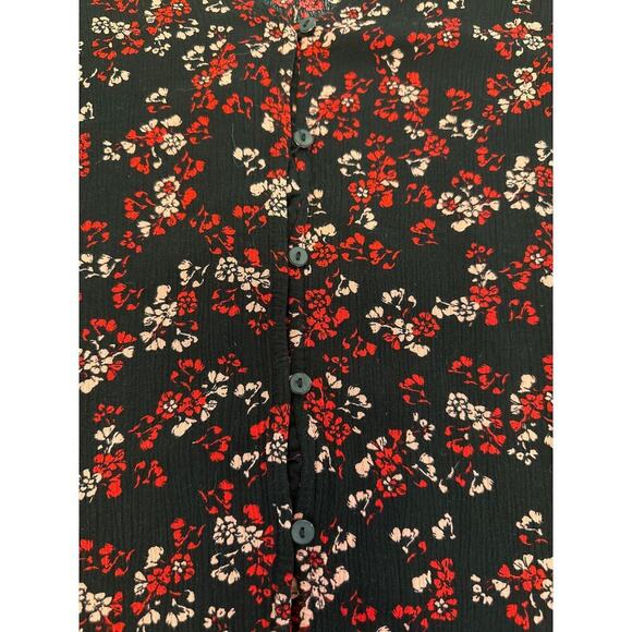 Liz Claiborne Blouse Ditsy Floral Womens Xlarge - Picture 2 of 5